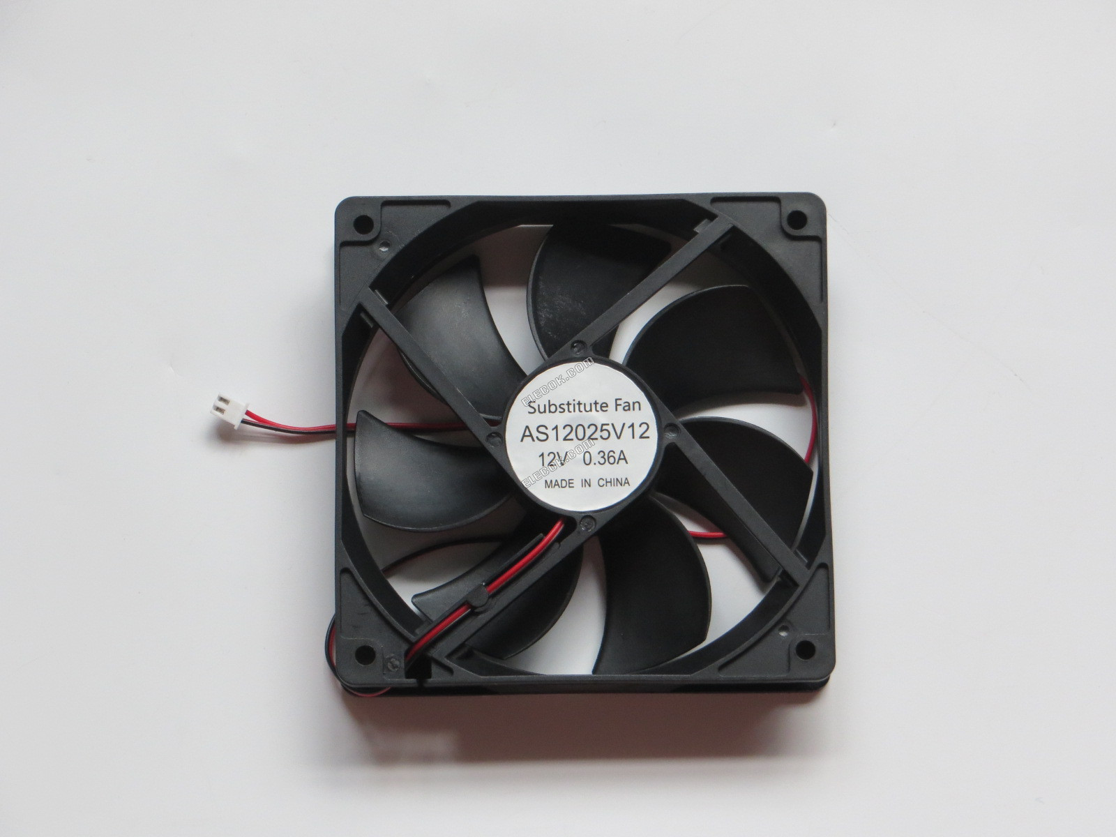 HK AS12025V12 12V 0,36A 2fios ventoinha, substituição 