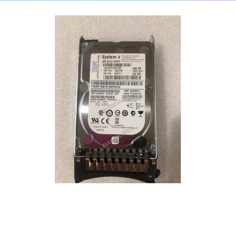 IBM 500G SAS 2.5 7.2K 42D0707 42D0708 42D0711 server hard drive
