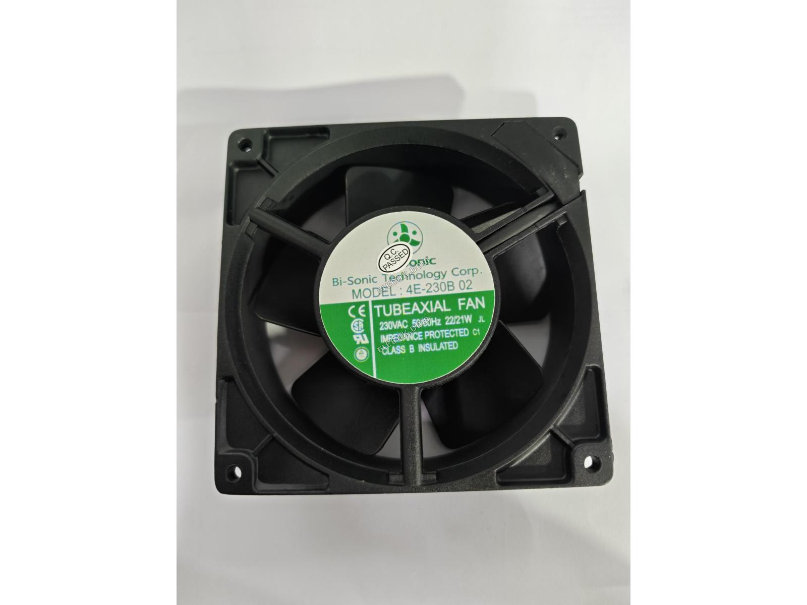 Bi-sonic 4E-230B 02 12038 230V 50/60HZ 22/21W Ventola Di Raffreddamento con collegamento a presa, Ristrutturato 