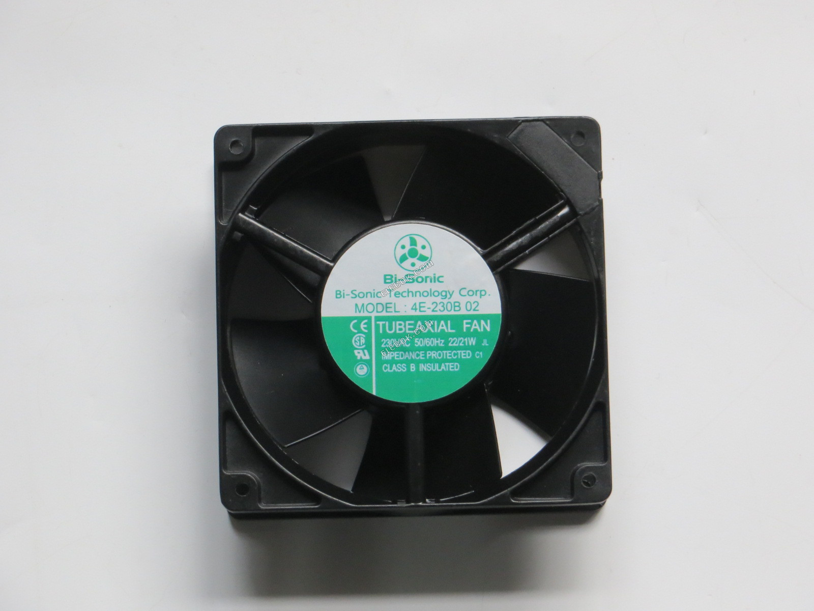 Bi-sonic 4E-230B 02 12038 230V 50/60HZ 22/21W Ventola Di Raffreddamento con collegamento a presa, Ristrutturato 