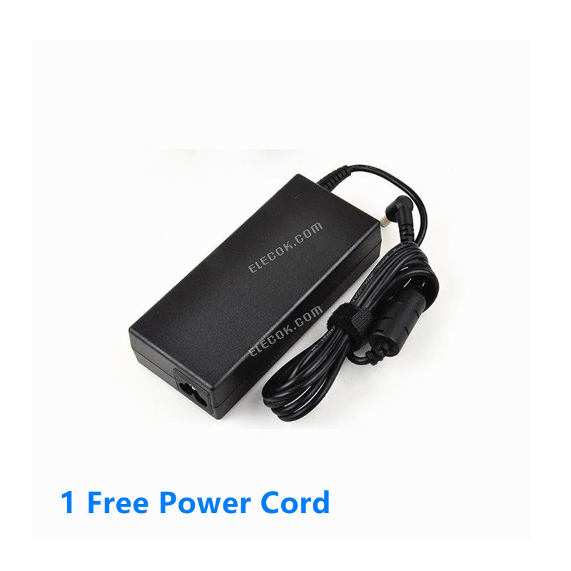 LITE-ON PA-1900-34 AC Adapter- Laptop 19V 4.74A, 5.5/1.7mm, 3-prong, Used 