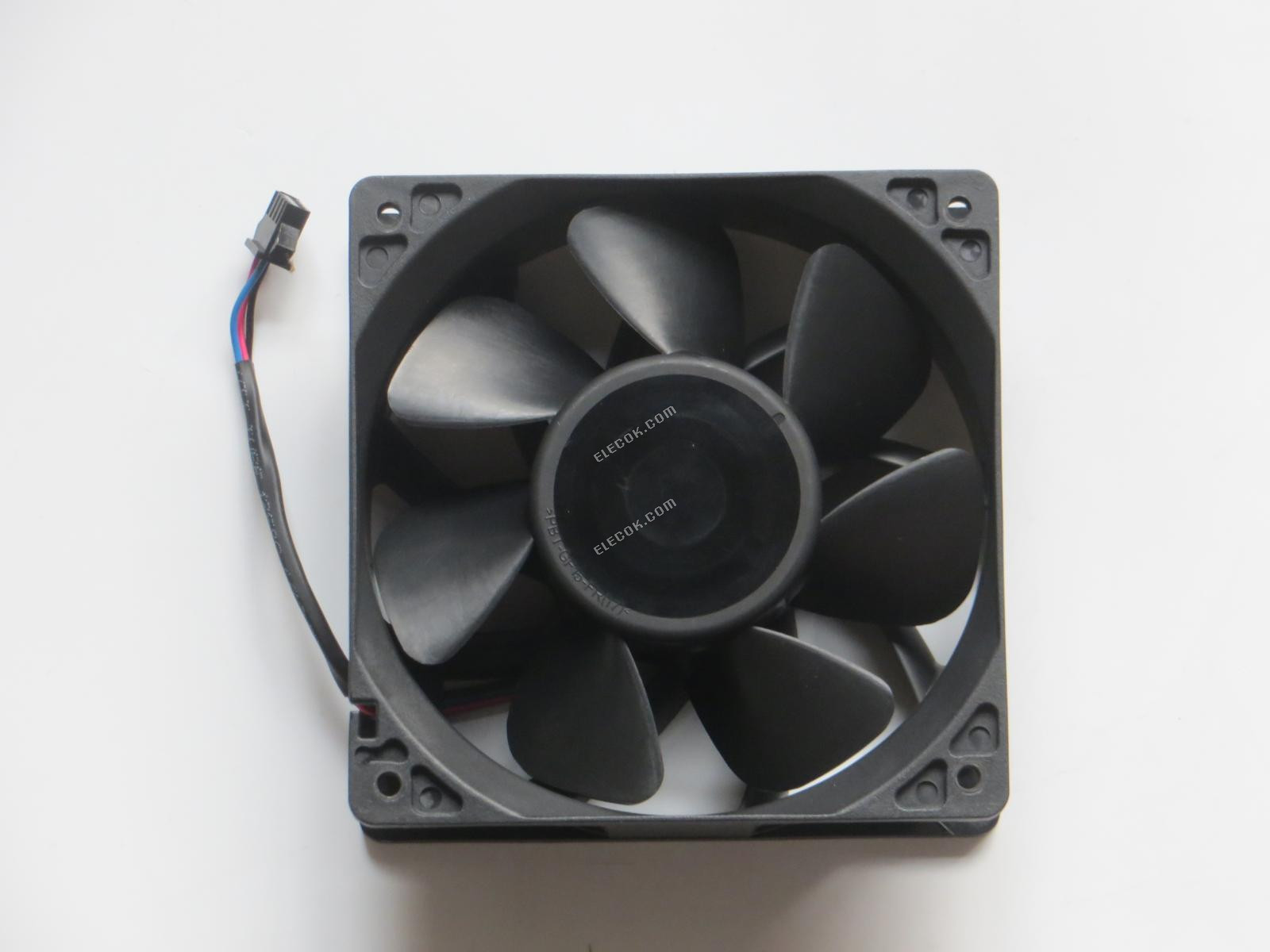 DELTA QFR1224EHE-BL52 12038 12cm 24V 0,75A 3 drähte Kühllüfter mit schwarz steckverbinder, Generalüberholt 