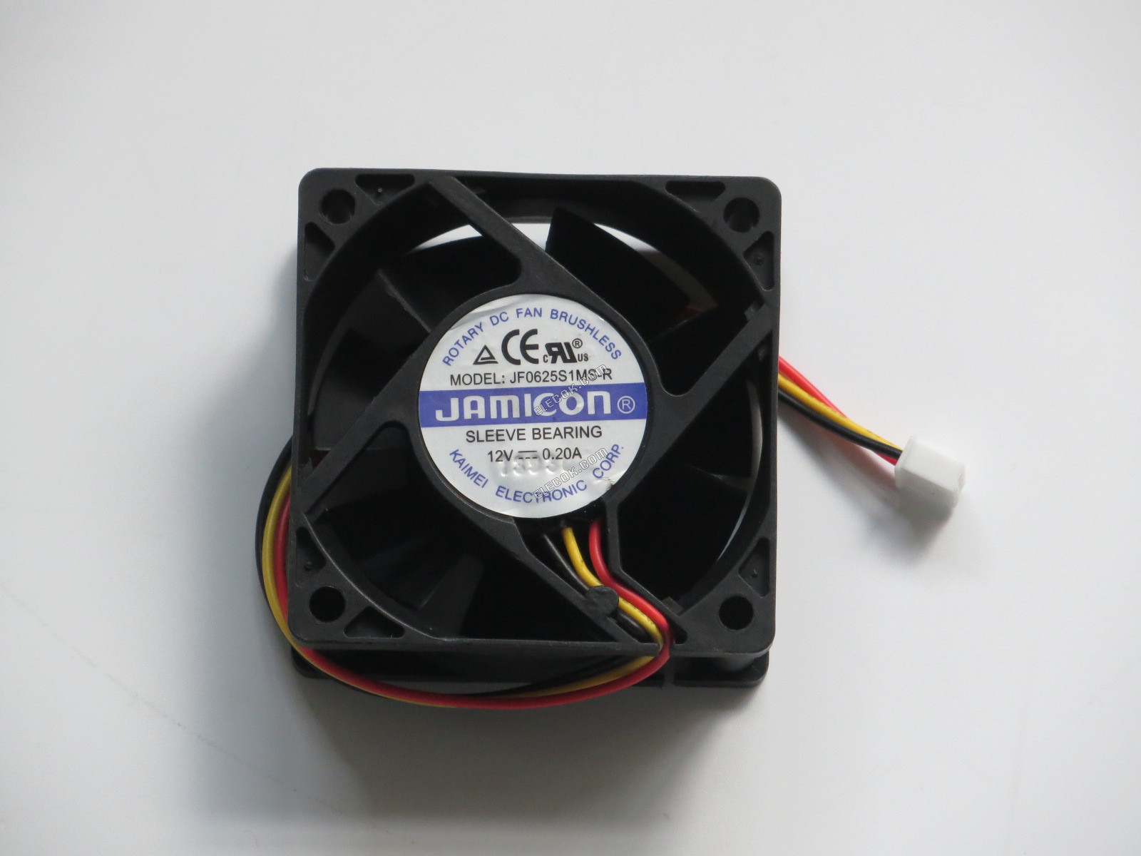 JAMICON JF0625S1MS-R 12V 0.20A 3wires Cooling Fan 