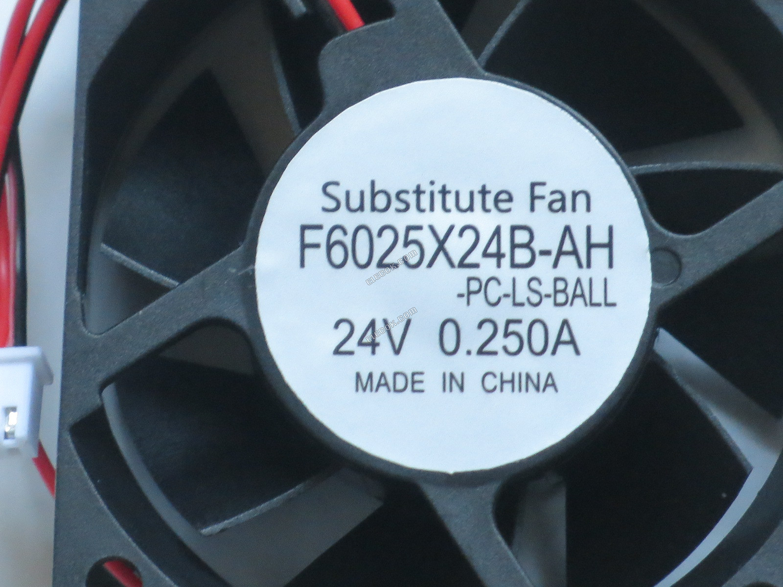 NONOI F6025X24B-AH-PC-LS-BALL DC 24V 0.250A 2wires Cooling Fan, substitute 