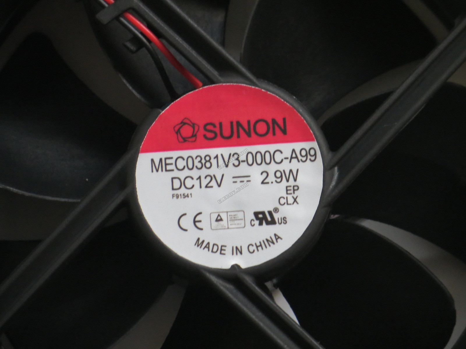 SUNON MEC0381V3-000C-A99 12V 2.9W 2wires Cooling Fan 