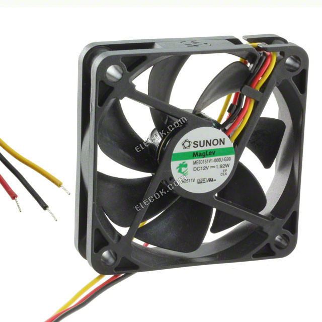 Sunon ME92251V3-000U-F99 12V 0.105A 1.3W 3선 냉각 팬 