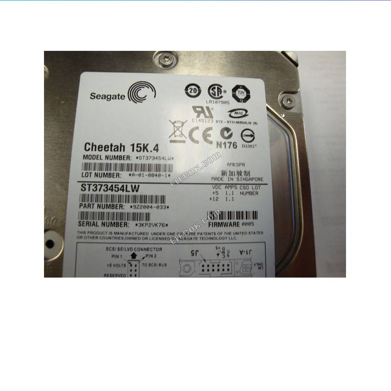 Seagate/Seagate ST373454LW 73G Server F/W 0005 15K 68-pin hard drive
