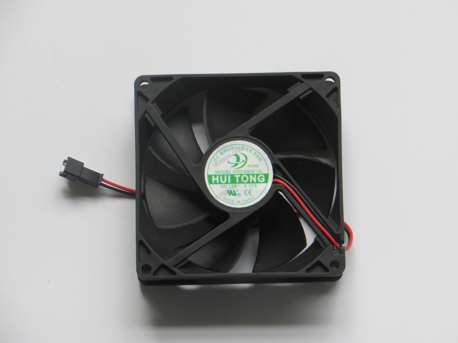 HUI TONG HTD-090S12L 12V 0,17A 2fios Ventoinha 