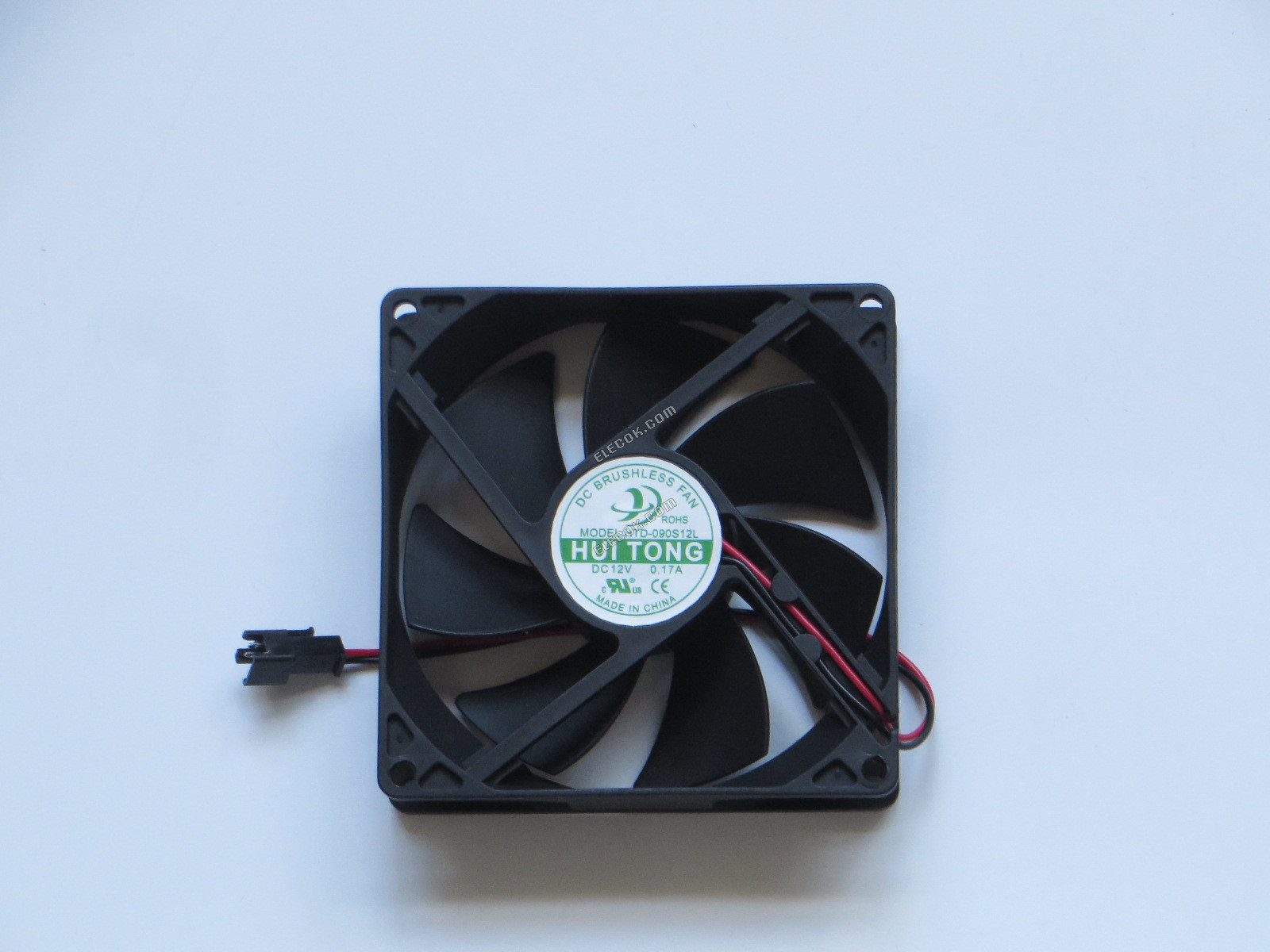 HUI TONG HTD-090S12L 12V 0,17A 2fios Ventoinha 