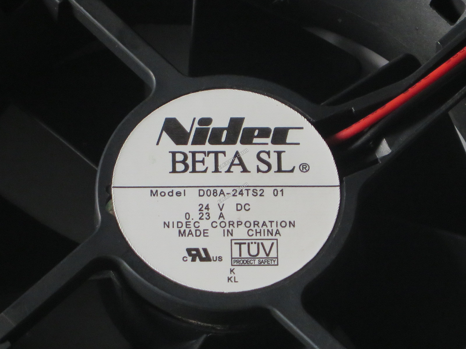 Nidec D08A-24TS2 01 24V 0,23A 2 drähte kühllüfter Generalüberholt 