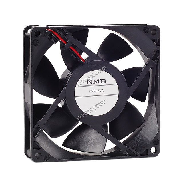 09225VA-24Q-CA-00 NMB Technologies Corp. FAN 92X25MM 24VDC IP69K 2 Wire Leads 