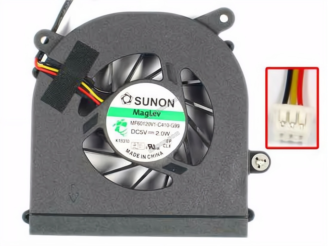 SUNON MF60120V1-C410-G99 ανεμιστήρας ψύξης w70x3x3, 5V 2.0W, Bare 3 αγωγών 