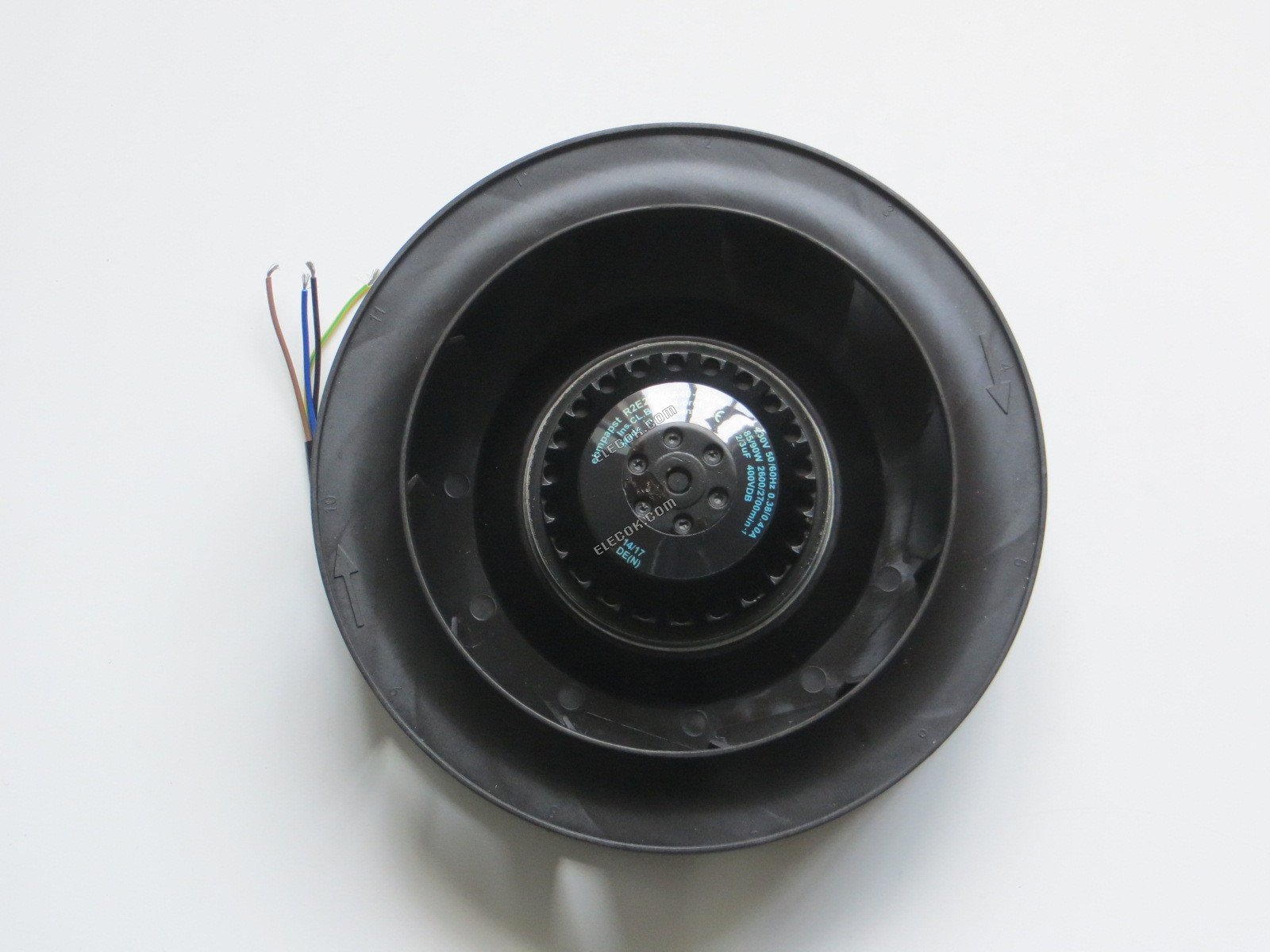 ebmpapst R2E220-AA40-C2 TW 230V 50/60HZ 0.38/0.40A 85/90W 4wires Cooling Fan, refurbished 