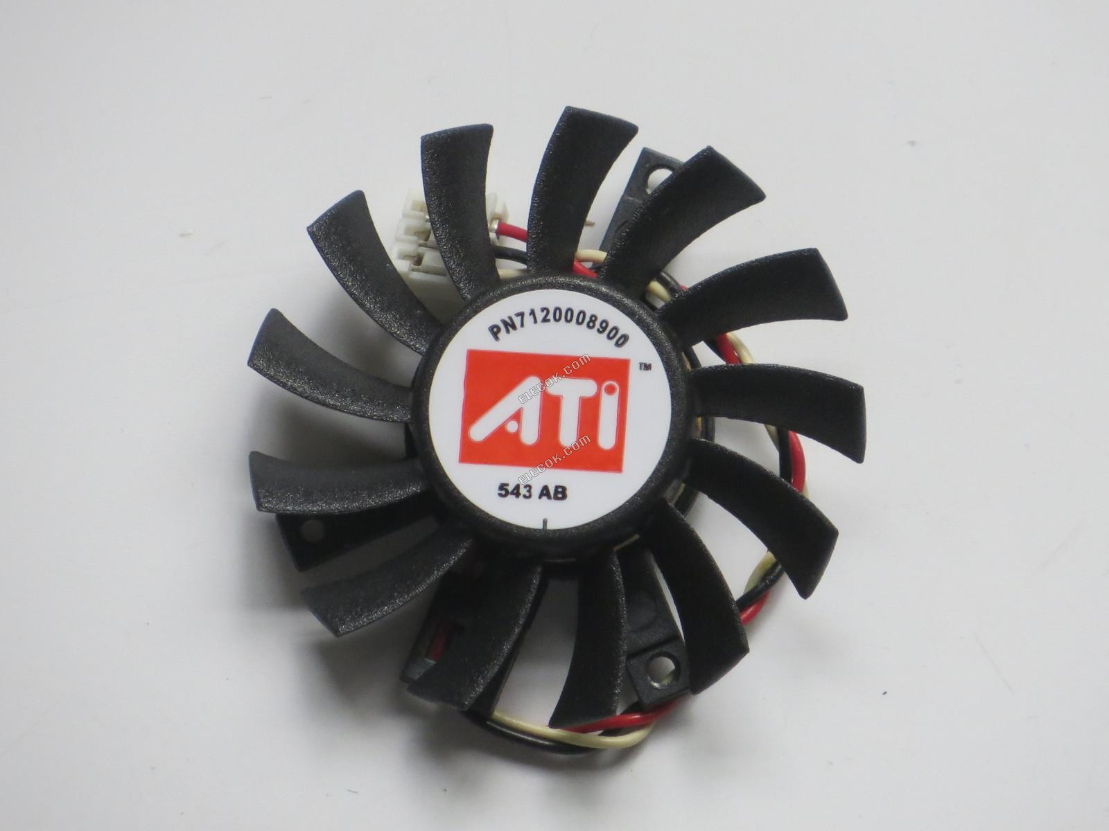 ADDA AD0512MX-RB6 12V 0.10A 3 fili Ventola Di Raffreddamento 