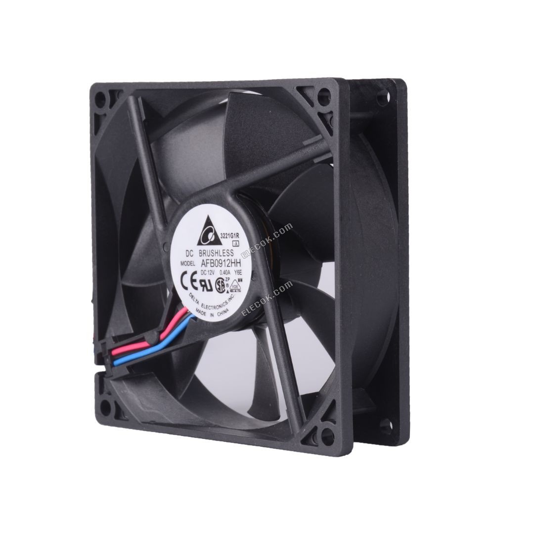 DELTA AFB0912HH 12V 0.40A 3 Wires Cooling Fan 