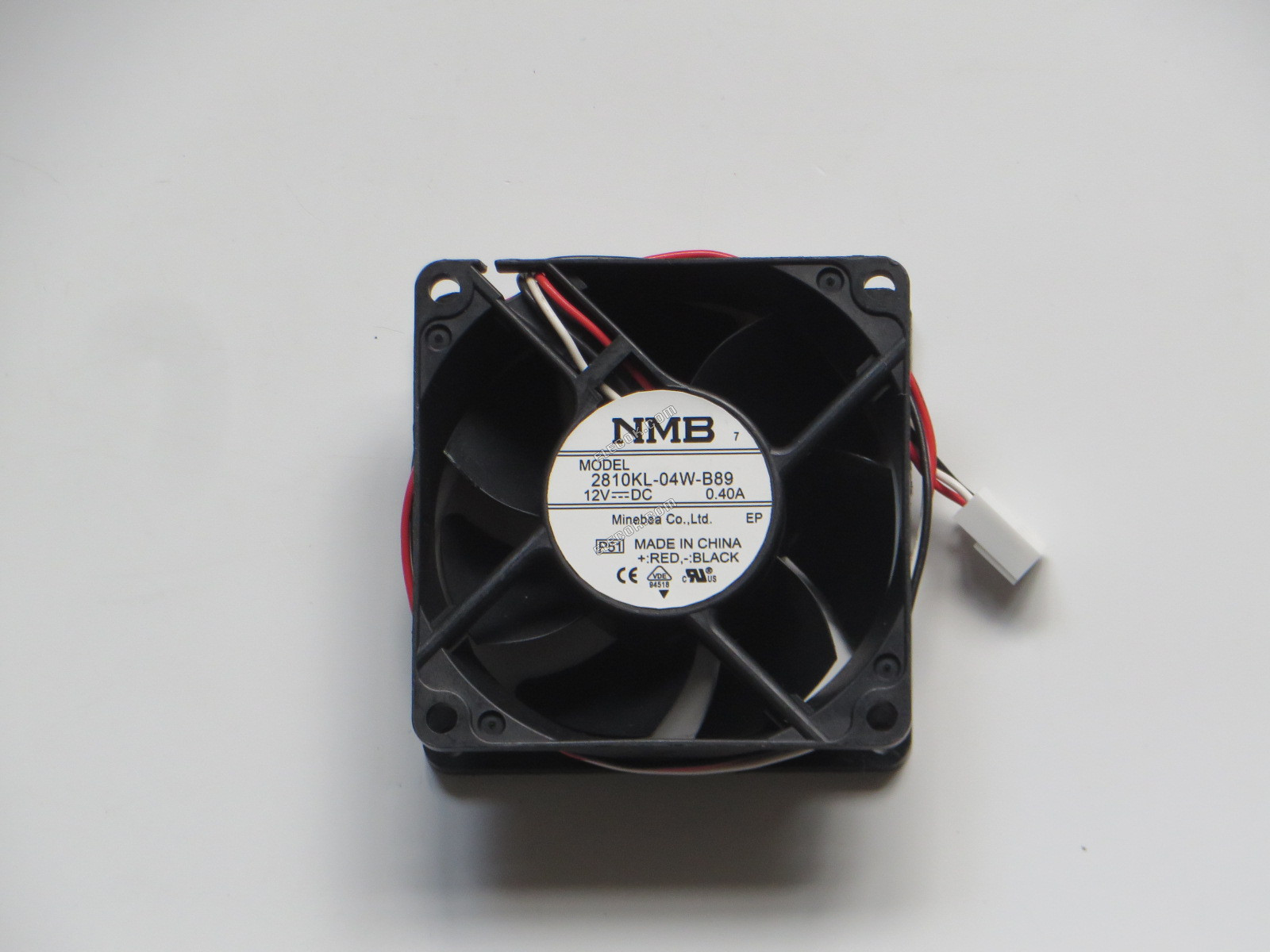 NMB 2810KL-04W-B89 12V 0.40A 3wires Cooling Fan 