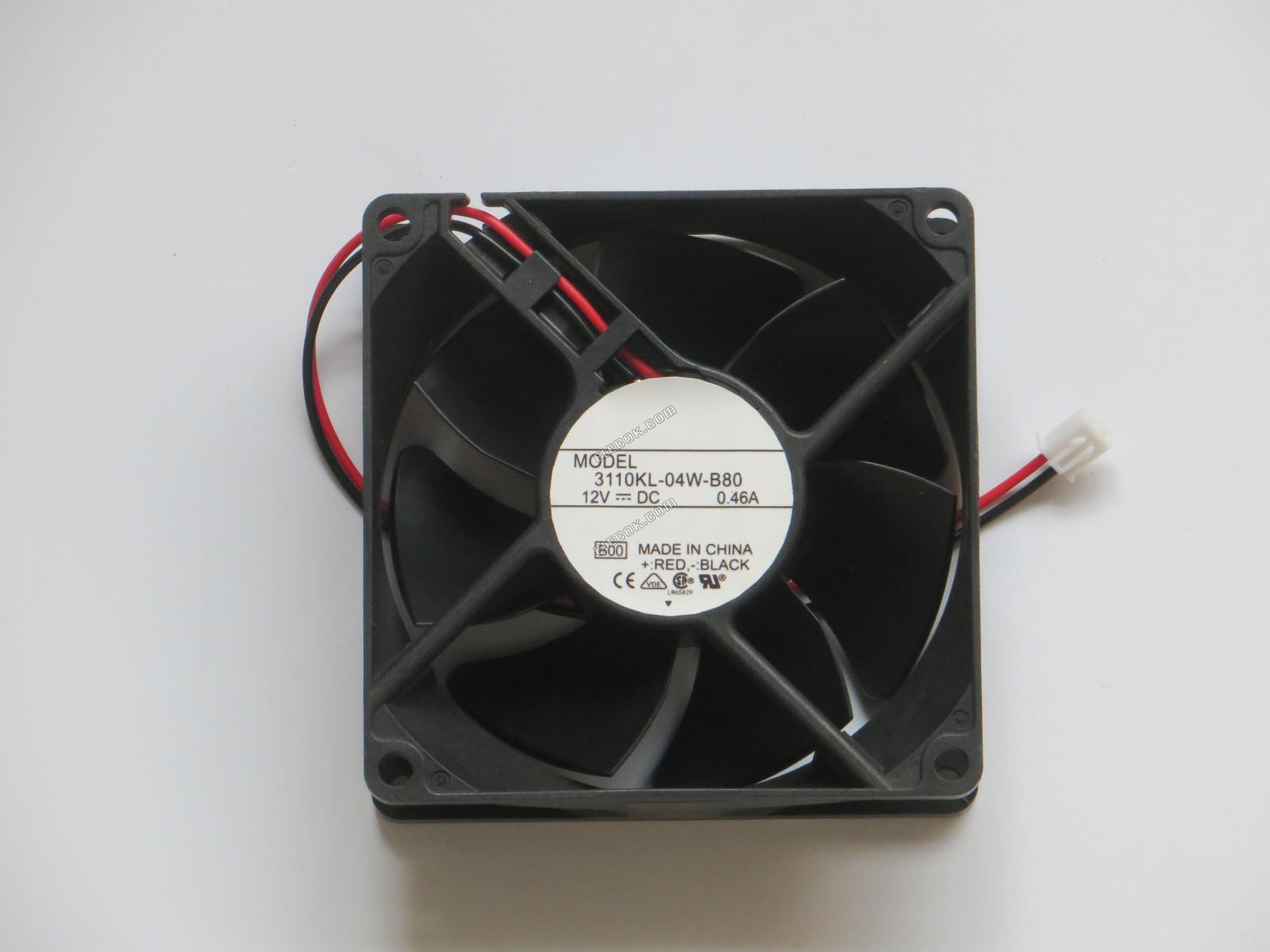 NMB Technologies 3110KL-04W-B80-B00 12V DC 0.46A 2線冷却ファン