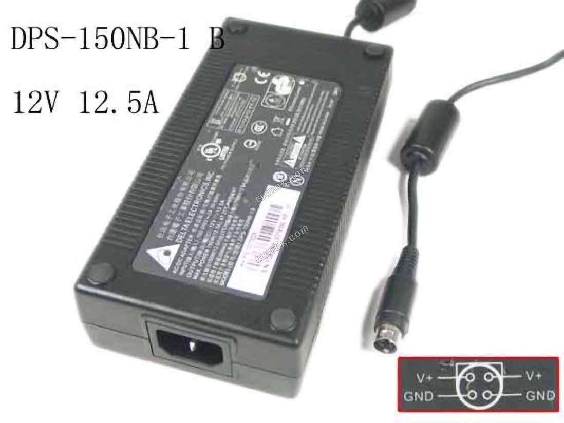 Delta Electronics DPS-150NB-1 B AC Adapter 5V-12V DPS-150NB-1 B, P/N 101700261, Usado 