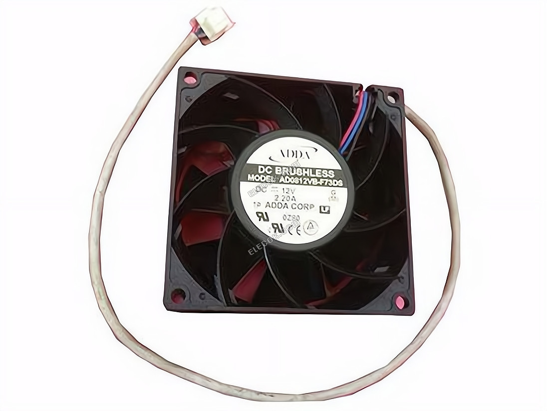 ADDA AD0812VB-F73DS 12V 2.20A 3 juhtmega jahutusventilaator 