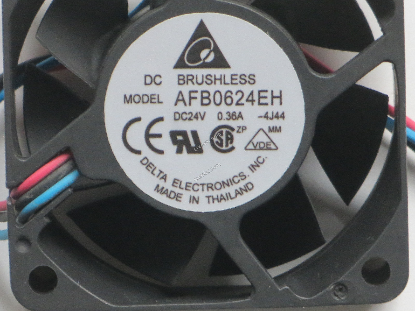 DELTA AFB0624EH-4J44 24V 0.36A 3wires Cooling Fan, Refurbished 
