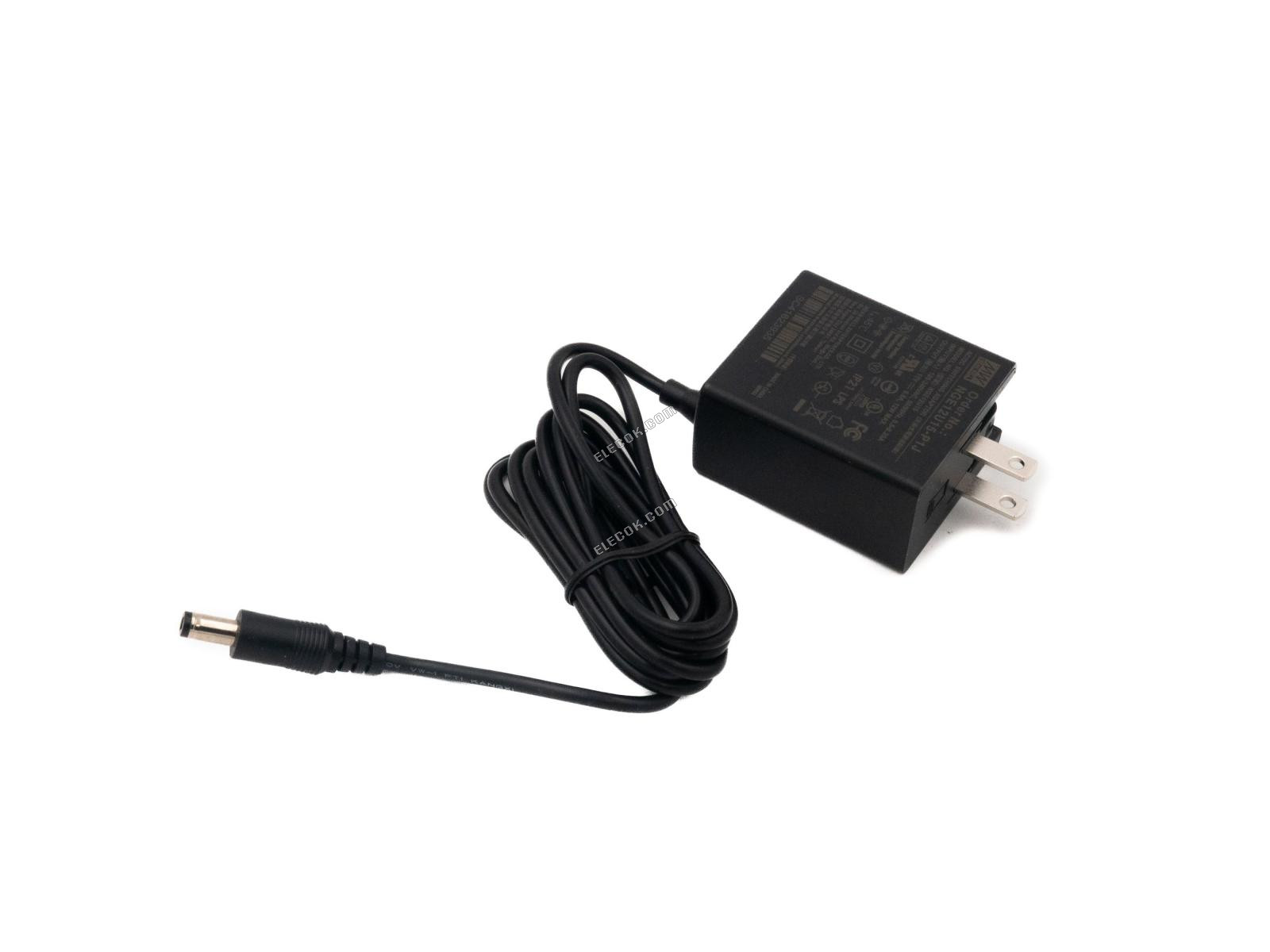 Mean Well NGE12U15-P1J AC-DC Wall-mounted Green Adaptor - US Plug - 12W 15V 0.8A 