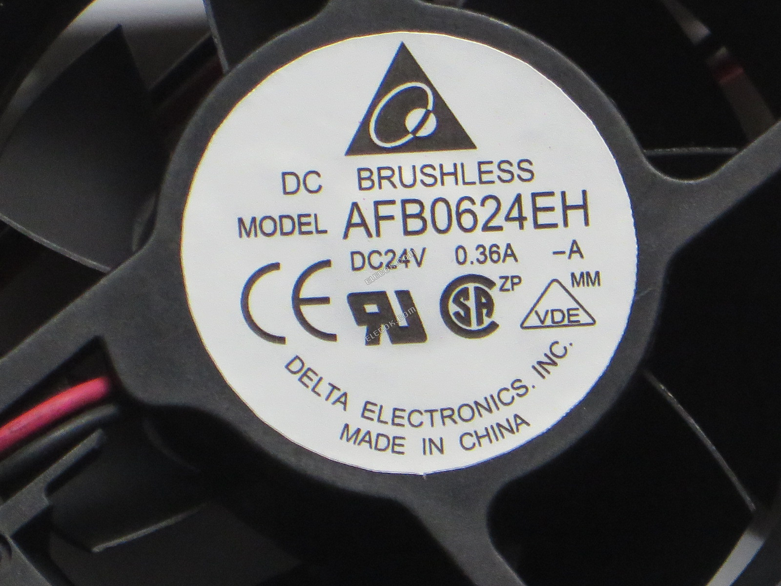DELTA AFB0624EH-A 24V 0,36A 5,76W 2 ledninger Køleventilator 