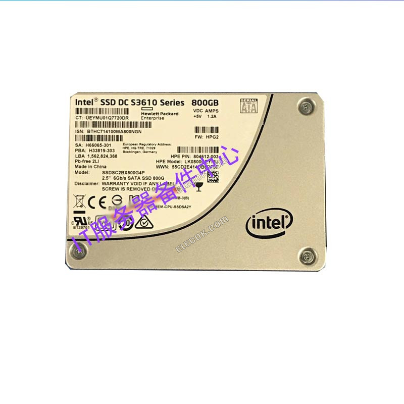 Lenovo RD680 RD830 RQ750 RQ940 solid state server hard drive800G 2.5 SATA SSD