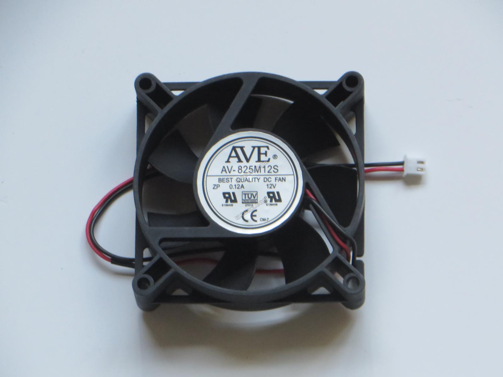 AVE AV-825M12S 12V 0.12A 2 wires Cooling Fan 