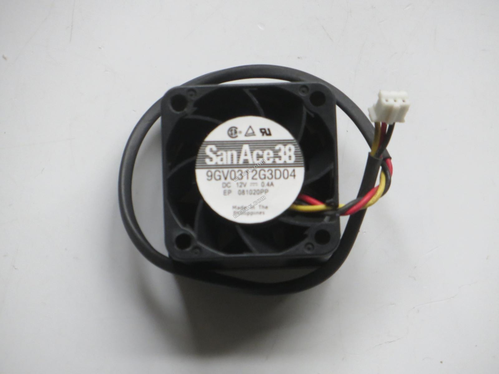 SANYO 9GV0312G3D04 12V 0.4A 3線冷却ファン