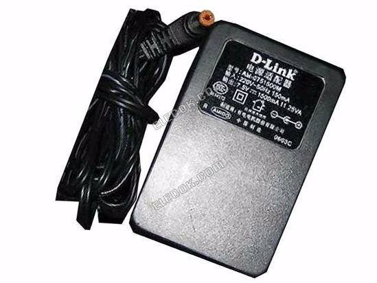 D-Link AM-0751500M AC Adapter - NUOVO Originale 7.5V 1,5A, 5.5x2.1mm, US 2-Pin 