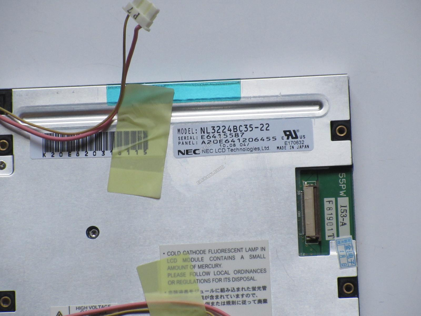 NL3224BC35-22 NEC 5,5" A-Si TFT-LCD-paneel gebruikt 