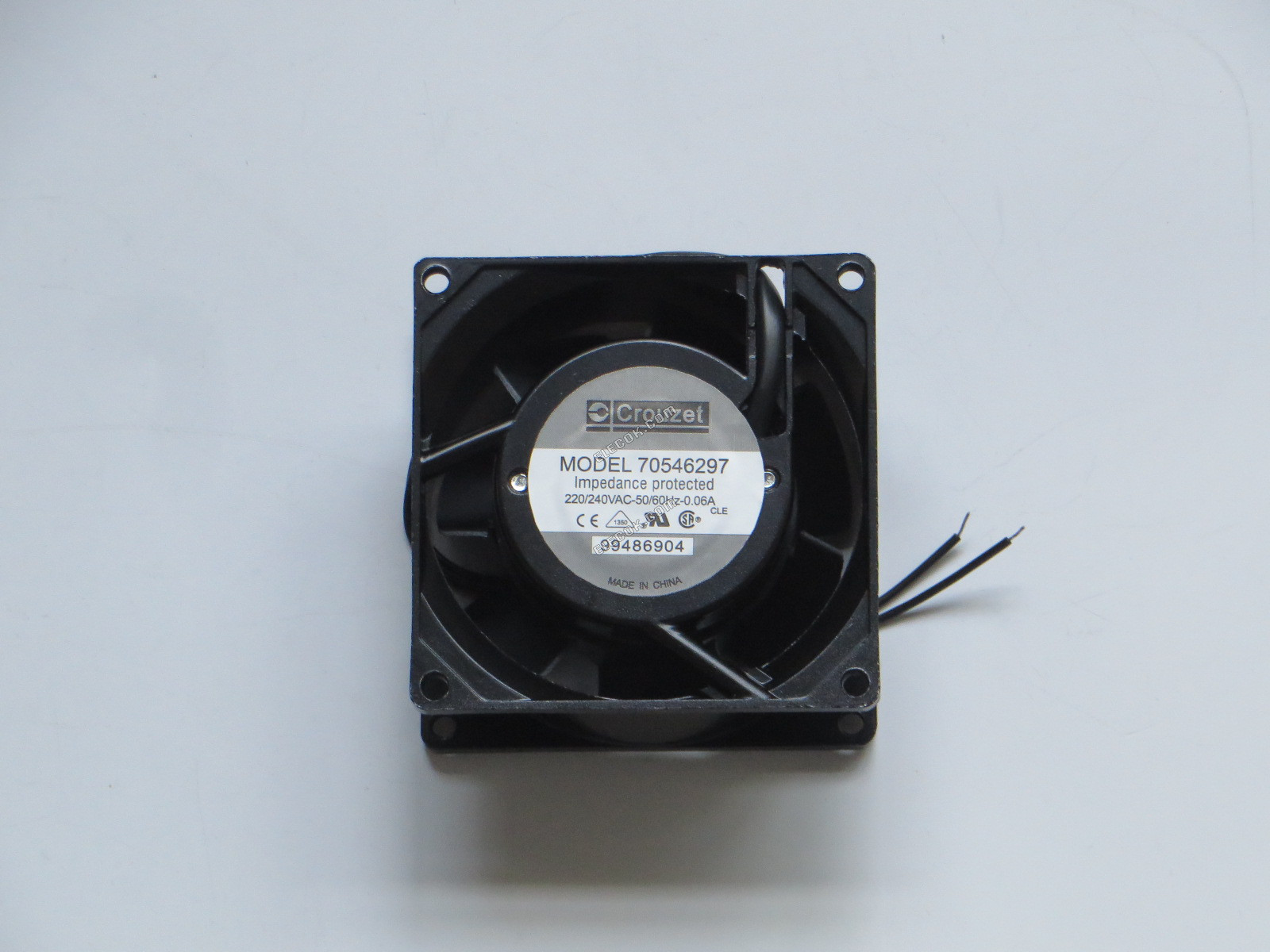 CROUZET 70546297 220/240VAC 0,06A 2 cables Ventilador De Refrigeración 
