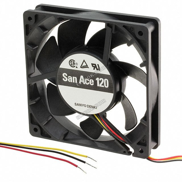 Sanyo 9G1224E101 24V 0.34A 3-wire Cooling Fan 