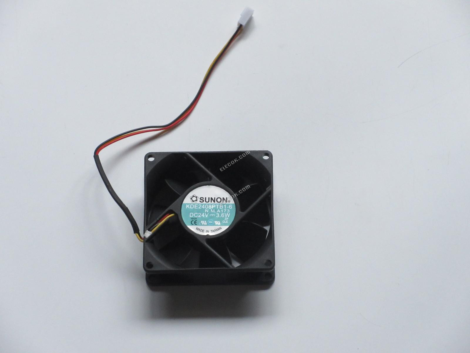 SUNON 팬 KDE2408PTB1-6 8025 24V 3.6W 3선 냉각 팬 