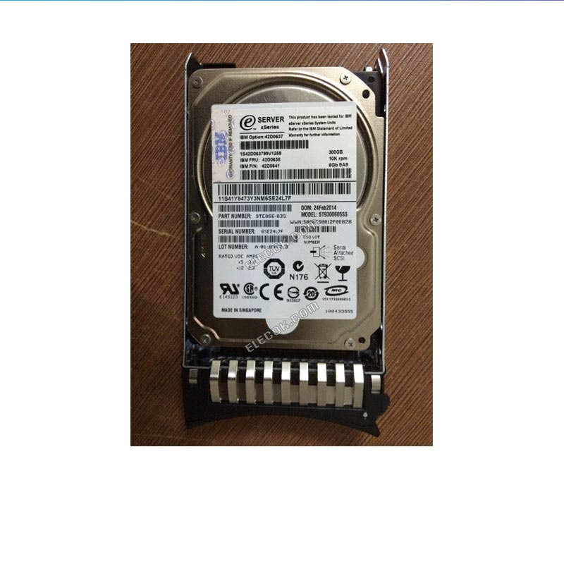 IBM 42D0637 42D0638 90Y8878 300G 10K 2.5 inch 42D0641 hard disk