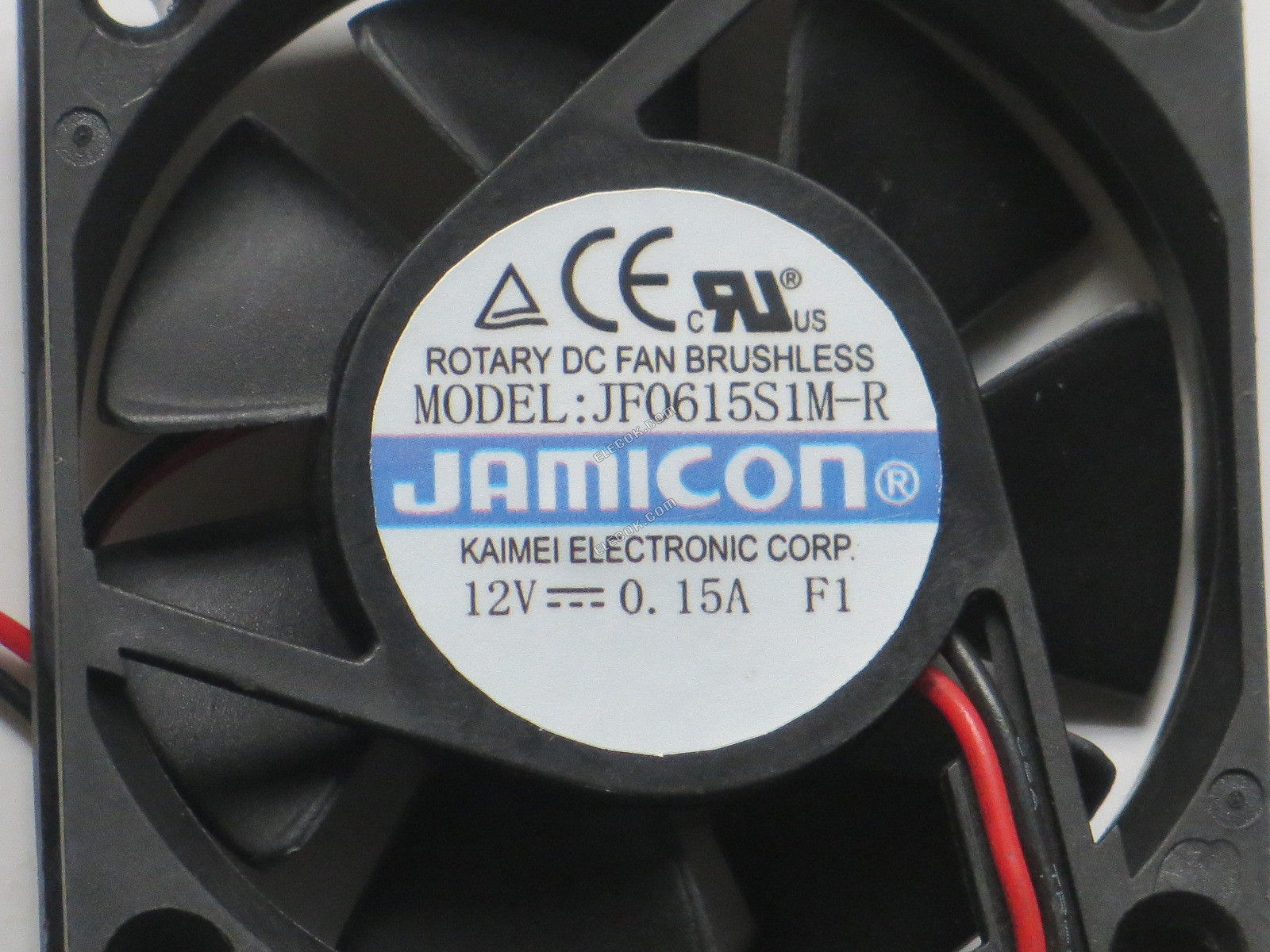 Jamicon JF0615S1M-R 12V 0,15A 2 kablar Kylfläkt 