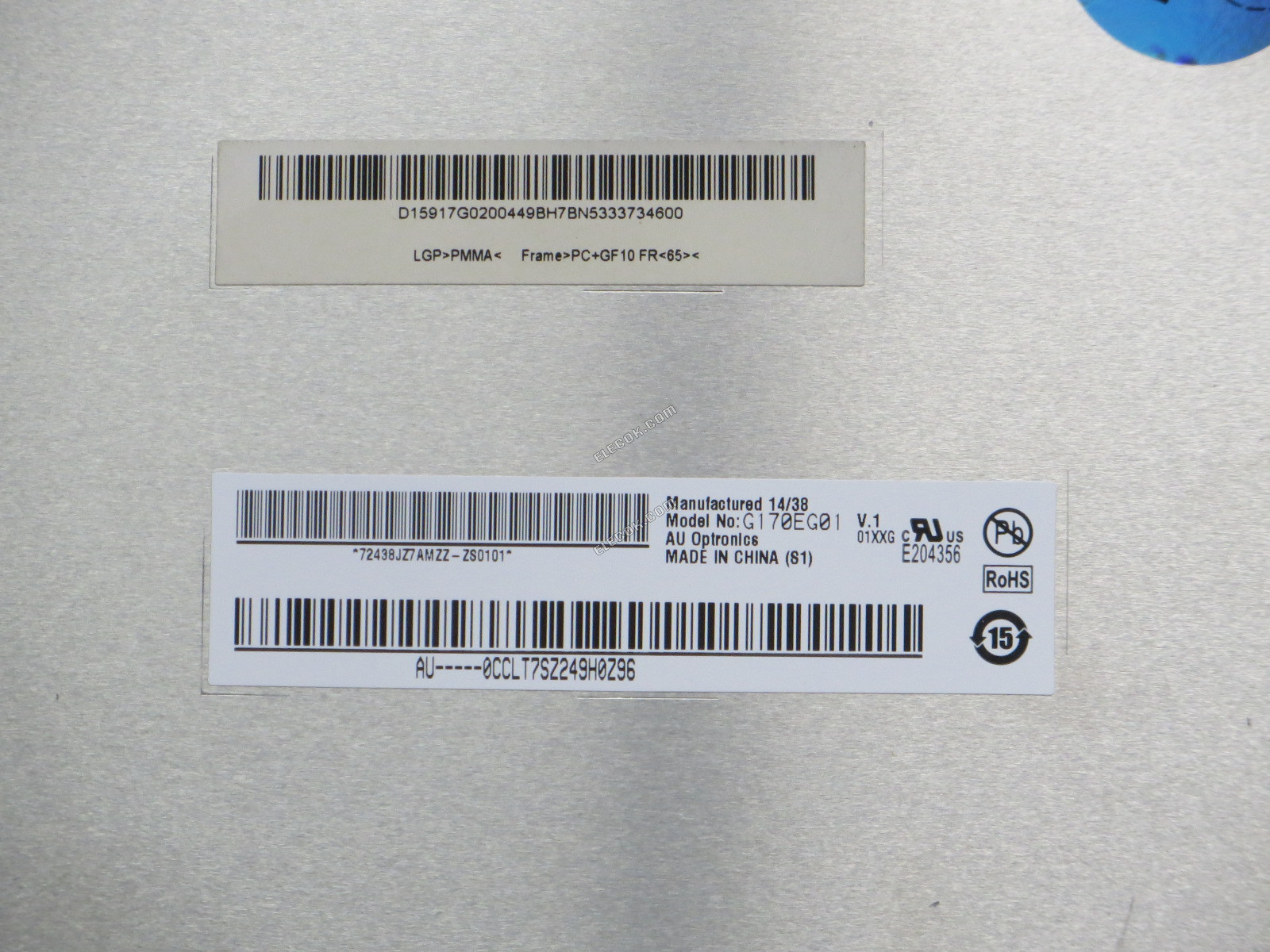 G170EG01 V1 AUO 17.0" A-si TFT-LCD Panel NEW 