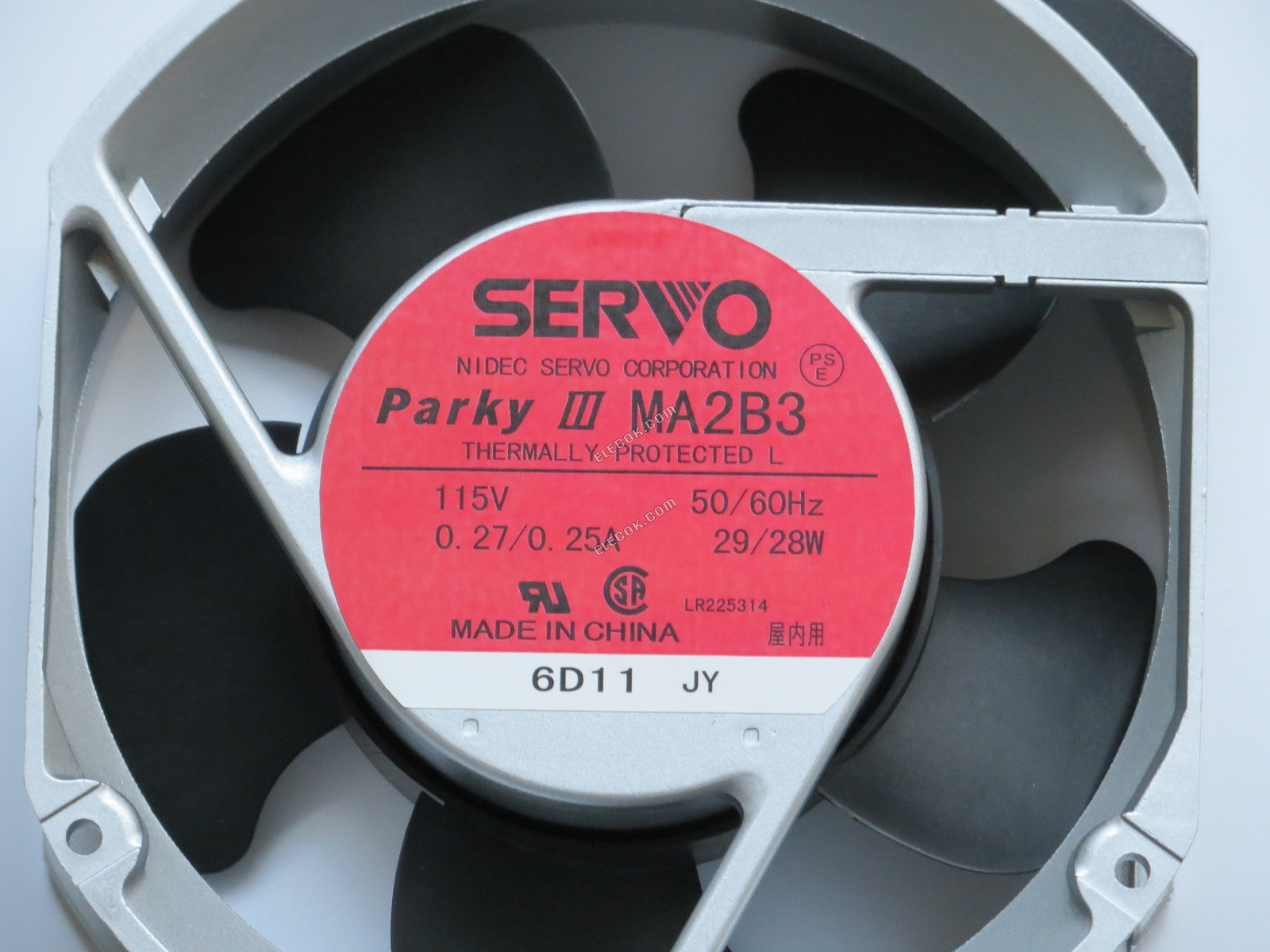 SERVO MA2B3 115V 0.27/0.25A 29/28W Cooling Fan 
