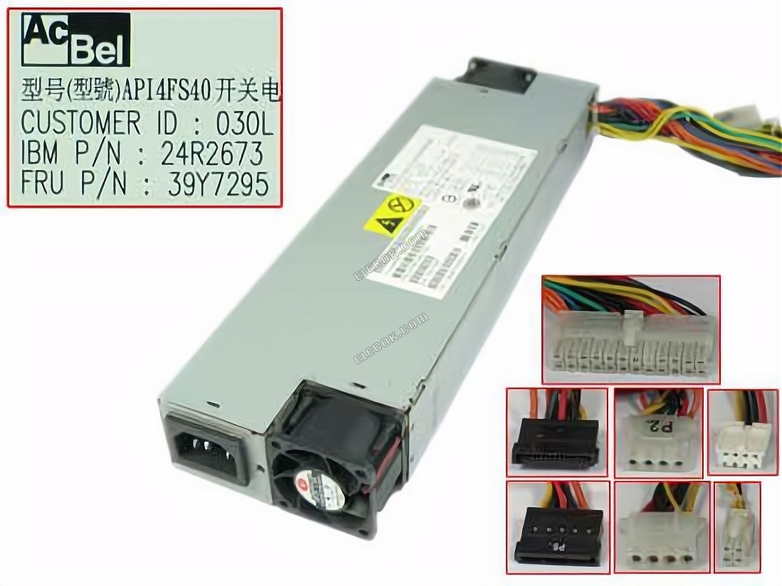 Acbel Polytech API4FS40 Servidor - Fonte De Alimentação 350W, API4FS40, 24R2673, 39Y7295, Usado 