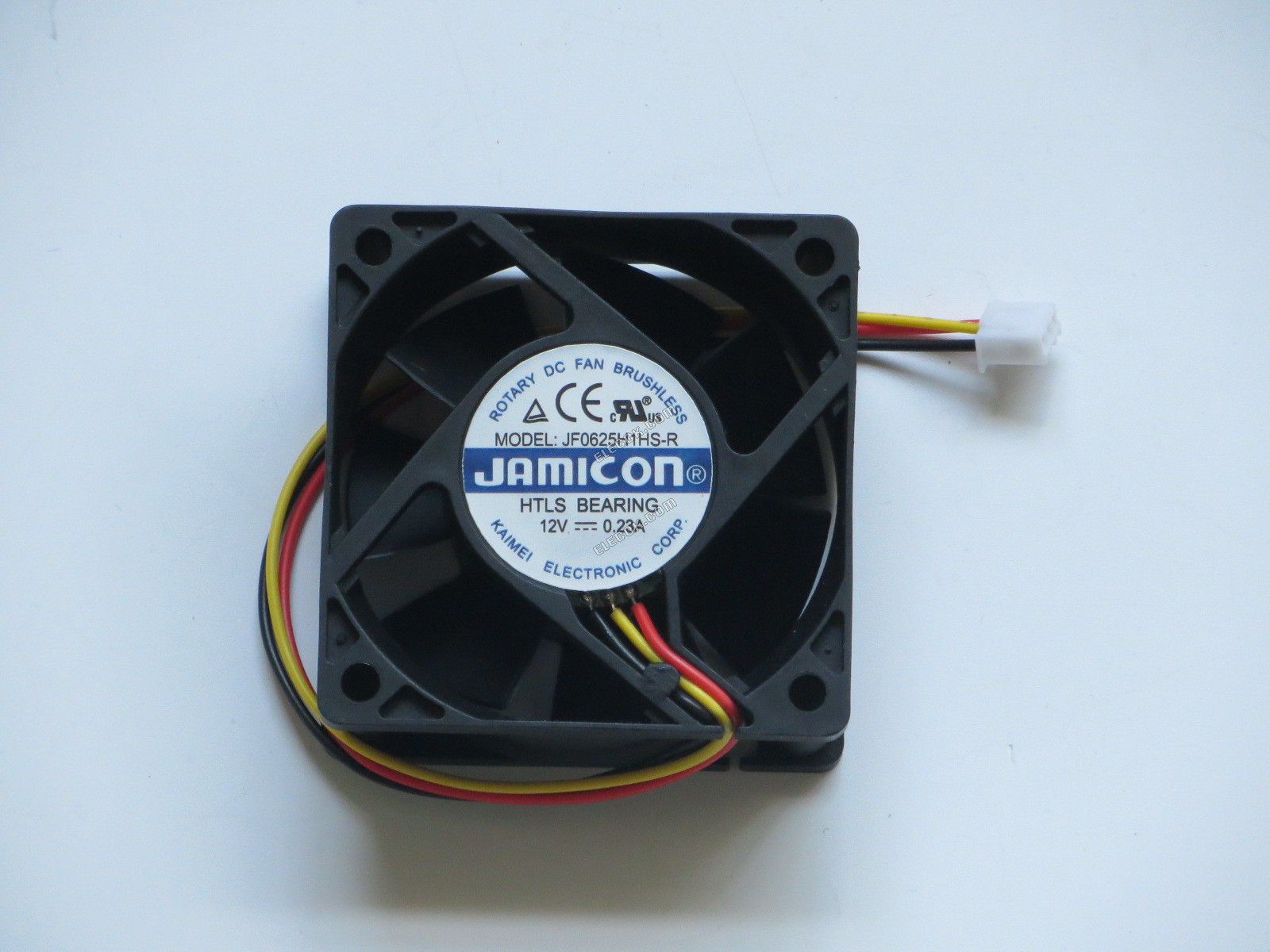 Jamicon JF0625H1HS-R 12V 0.23A 3wires Server-square Fan 