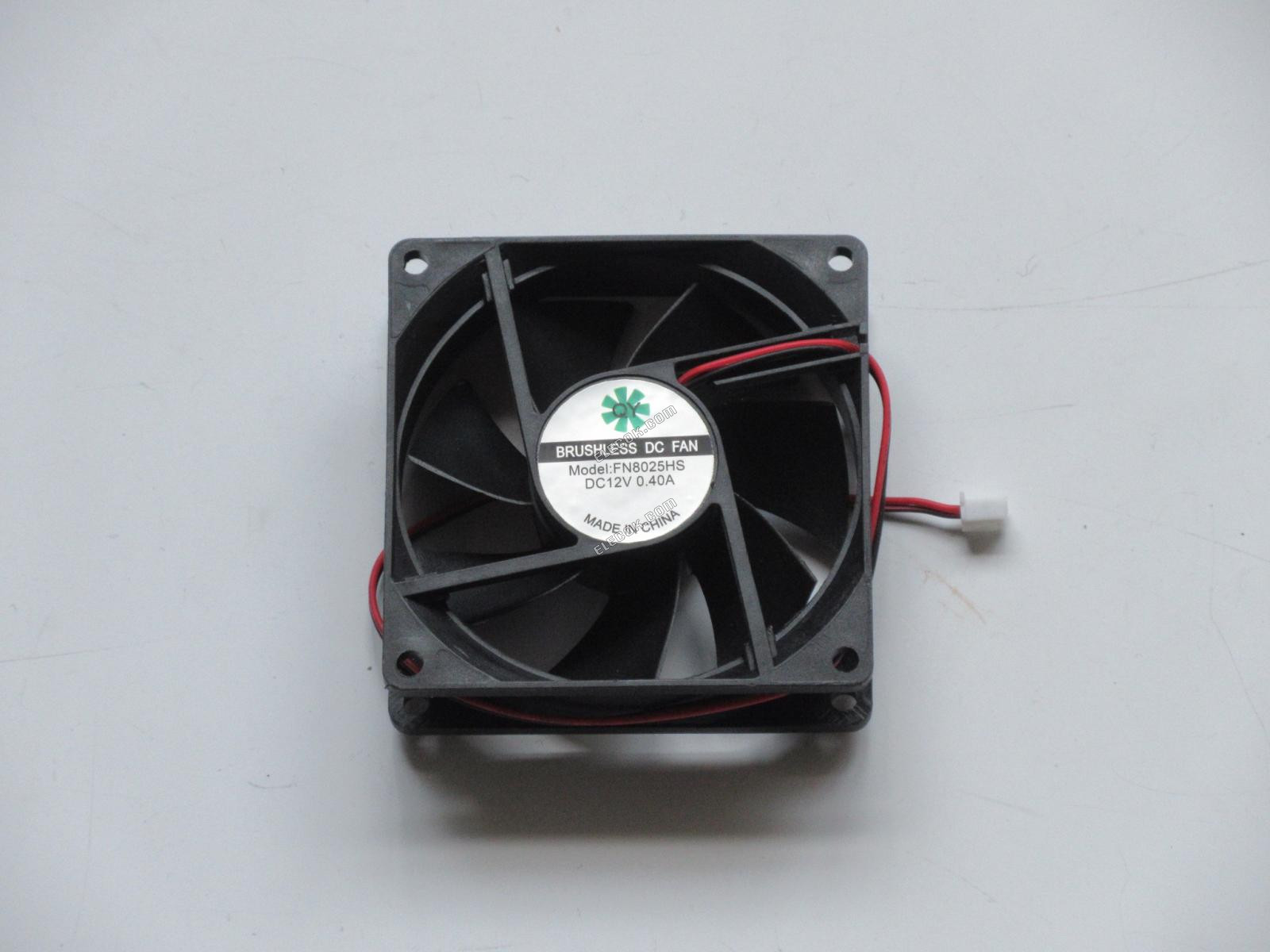 QY FN8025HS 12V 0.4A 2-wire Fan 
