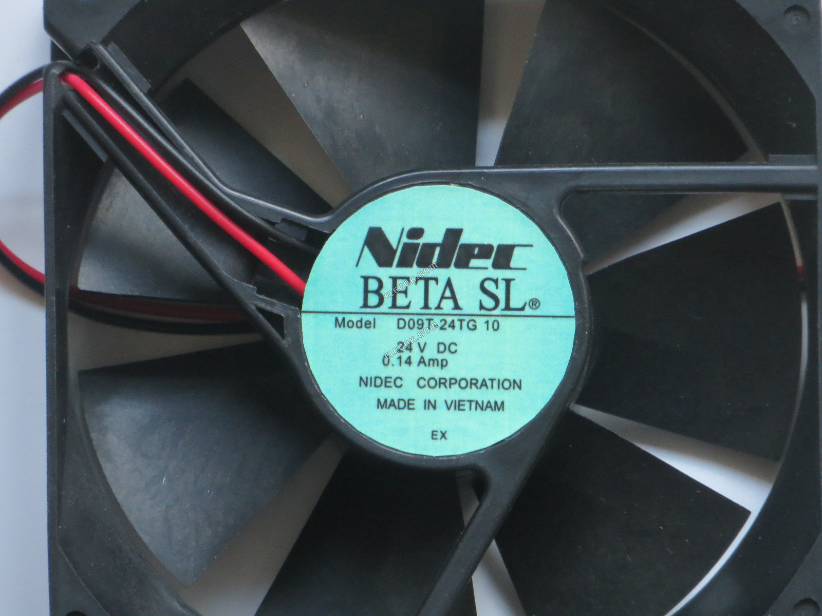 Nidec D09T-24TG 10 24V 0.14A 2wires Cooling Fan 