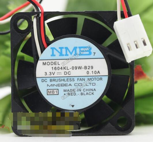 NMB 1604KL-09W-B29 3.3V 0,1A 3 fils Ventilateur De Refroidissement 