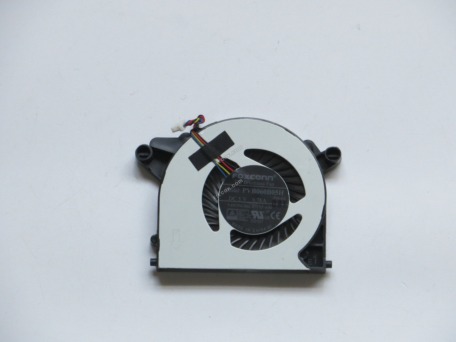 Foxconn PVB060B05H-P06-EE, 5V 0.78A 4 wries Cooling Fan 