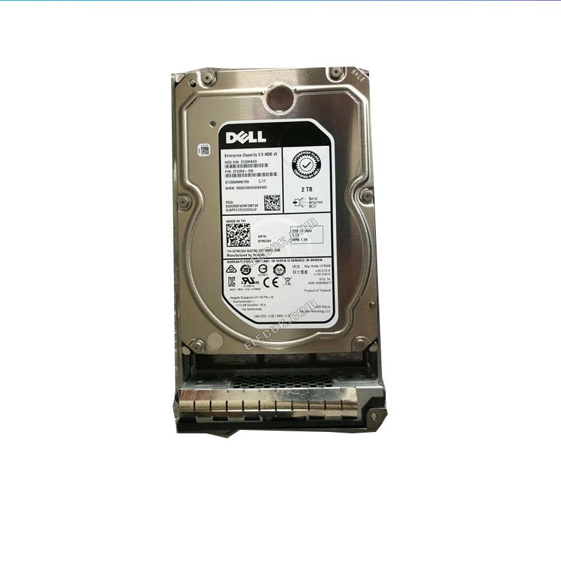 DELL 2T 7.2K 3.5 SAS 12G ST2000NM0155 07RCGV server hard drive
