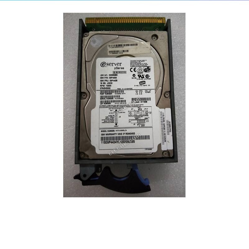 IBM RS6000 pSeries 09P4434 09P4435 18G 80-pin SCSI minicomputer hard disk