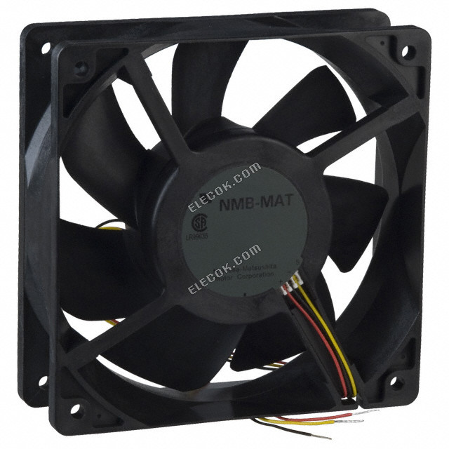 NMB FBA12G12H1BS 12V 0.37A 4.44W 3wires Cooling Fan 