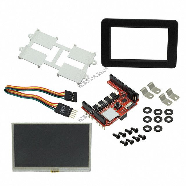 SK-FT843-ADAM-B 4D Systems Pty Ltd Resistive Graphic Lcd Display Module Transmissive Red, Green, Blue RGB TFT - Color SPI 4.3" 109.22mm 480 x 272 