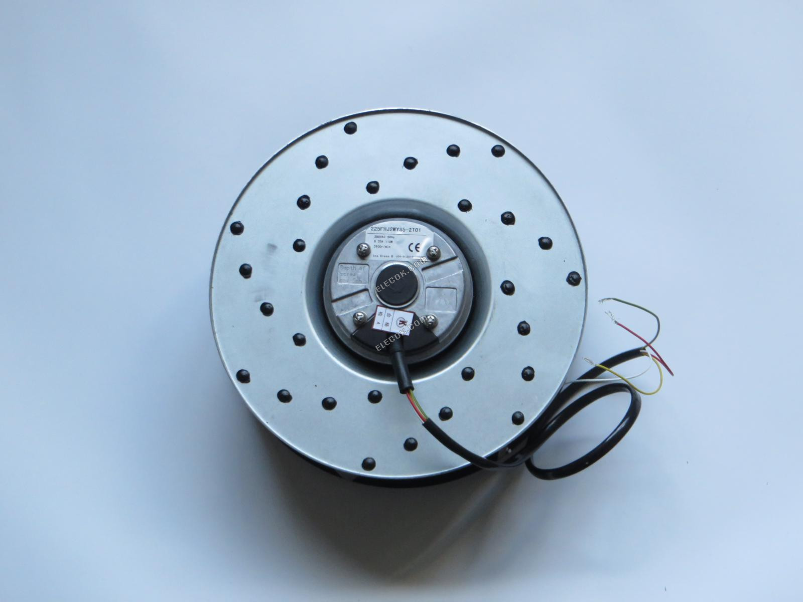 SOK MOTEUR 225FHJ2WYS5-2T01 380V 0,3A 110W 4 fils Ventilateur De Refroidissement, Diamètre 225MM 