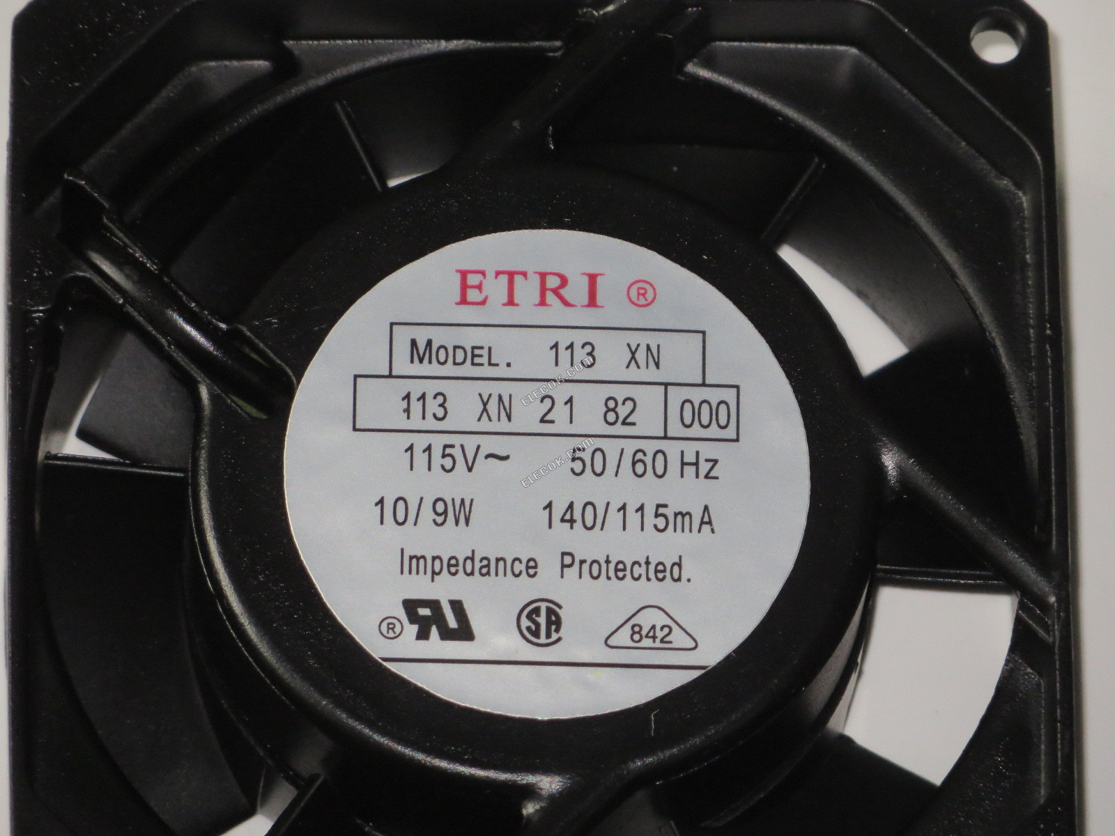 ETRI 113XN 113XN2182000 115V 10/9W fan 